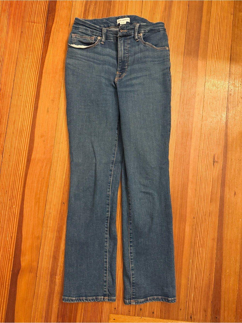 Good American straight leg jeans